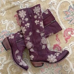 Liberty Black | Embroidered “Blossom” Boots for Sundance, Sz 9 ♥ EUC!